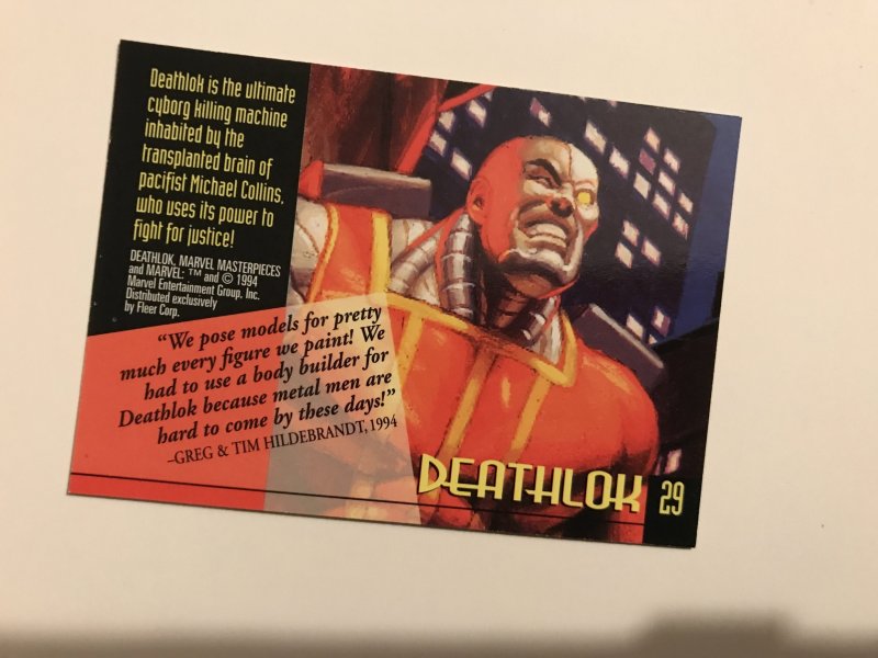 DEATHLOK #29 card : 1994 Marvel Masterpieces, NM; Hilderbrandt art