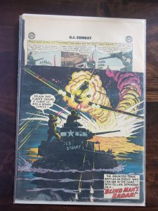 G.I. Combat 104 top of front cover missing poor condition