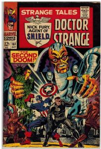 STRANGE TALES 161 VG-F Oct. 1967 Steranko SHIELD COMICS BOOK