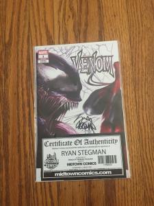 Spiderman torment Gold, Green, Black Costume, Venom #1 Signed by Ryan Stegman