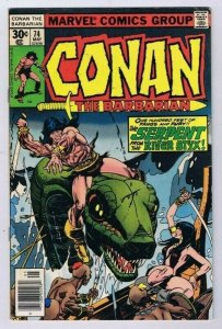 Conan the Barbarian #74 ORIGINAL Vintage 1977 Marvel Comics