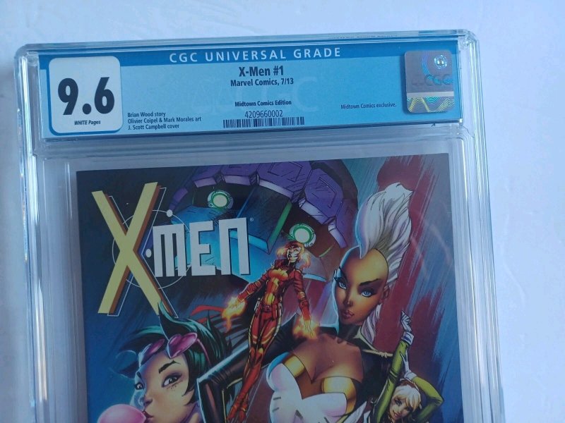 X-Men #1 Midtown Comics Variant - J Scott Campbell - 2013 - CGC 9.8