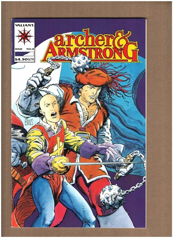 Archer & Armstrong  #8 Valiant Comics 1992 Eternal Warrior 1st Ivar NM- 9.2