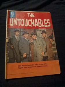 FOUR COLOR#1237 THE UNTOUCHABLES 1961 DELL SILVER AGE COMIC PHOTO COVER movie