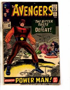 Avengers # 21 GD/VG Marvel Comic Book Iron Man Hulk Thor Giant Man Hawkeye J252