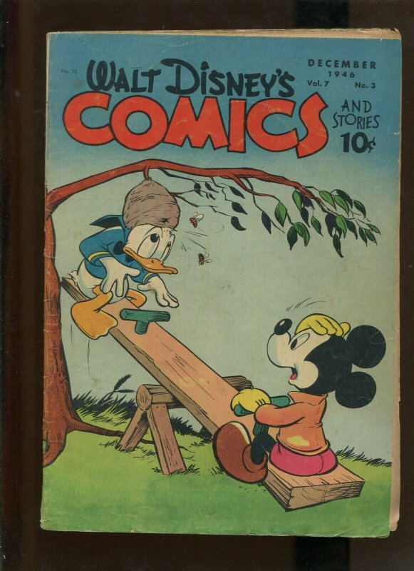 WALT DISNEY'S COMICS AND STORIES VOL. 7 #3 (5.0) 1946