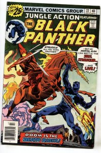 Jungle Action #22--1976-- Black Panther vs. Klan cover --VF-