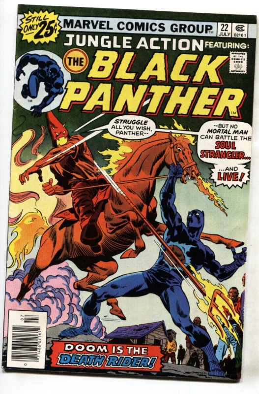 Jungle Action #22--1976-- Black Panther vs. Klan cover --VF-