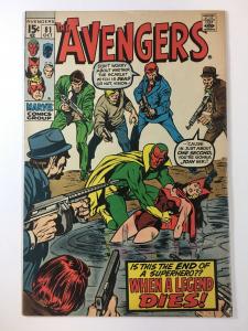 AVENGERS 81 FINE- Oct 1970 Vision, Scarlet Witch COMICS BOOK COMICS BOOK