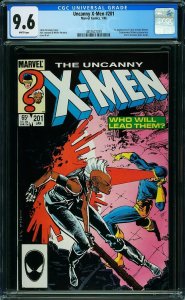 X-Men #201 (1986) CGC 9.6 NM+