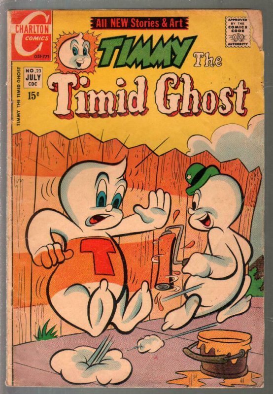 Timmy The Timid Ghost #23 1971-Charlton-paint ice cover-VG-