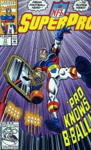NFL Superpro #11 Marvel Comics August Aug 1992 (VFNM)