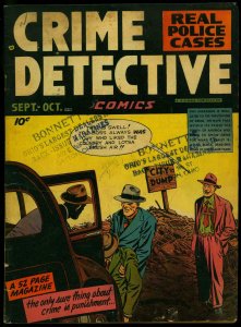 Crime Detective Vol 1 #4 1948- City Dump cover- Golden Age VG