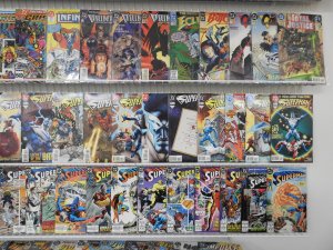 Huge Lot 180+ Comics W/ Superman, Impulse, Crisis Infinite Earths+ Avg VF Cond!