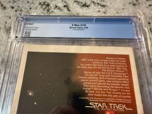 Uncanny X-Men # 134 CGC Graded 7.5 Marvel Comic Book Wolverine Storm JH25