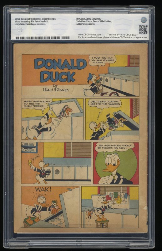 Four Color #178 CBCS FN- 5.5 Donald Duck 1st Uncle Scrooge!
