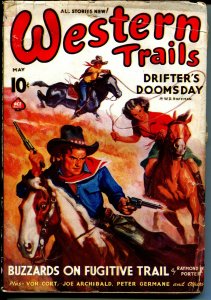 Western Trails 5/1939-Ace-Rafael de Soto-western pulp thrills-VG