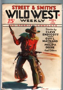 WILD WEST WEEKLY-4/16/1932-PULP-GUY MAYNARD VF