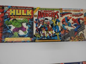 Huge Lot Treasury Edition Comics (30) W/Spidey, Thor, Hulk, Batman+ Avg VG+ Cond