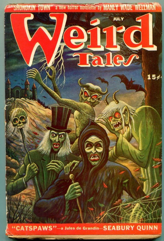 Weird Tales July 1946- Jules de Grandin- Matt Fox cover VG- 