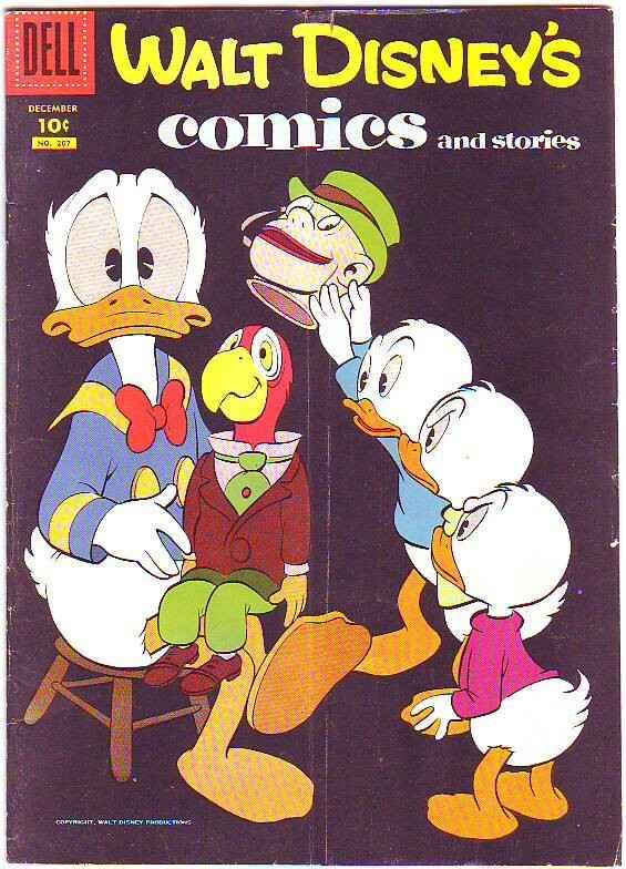 Comics and Stories, Walt Disney's #207 (Dec-57) VG Affordable-Grade Uncle Scr...