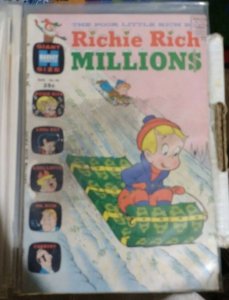 RICHIE RICH MILLIONS # 46 1971  HARVEY COMICS POOR LITTLE RICH BOY DOT LOTTA