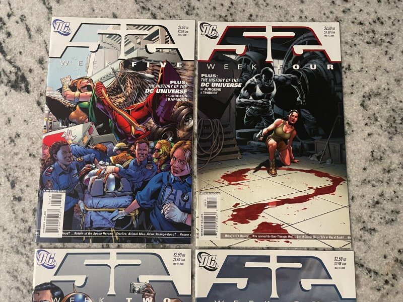 4 52 DC Comic Books # 1 2 4 5 Batman Superman Flash Atom Aquaman Arrow 70 J854