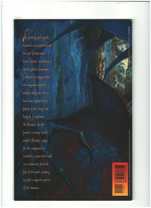 Batman: Manbat #2 NM- 9.2 DC Comics 1995 John Bolton