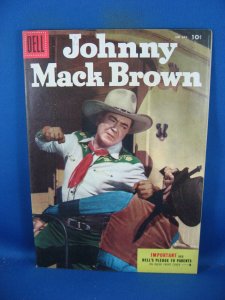 FOUR COLOR 645 VF+ JOHNNY MACK BROWN PHOTO CVR 1956
