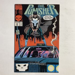 Punisher 45 1991 Signed by Ron Wagner Marvel NM near mint