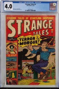 STRANGE TALES #4 CGC 4.0 10 CENT PRE HERO HORROR