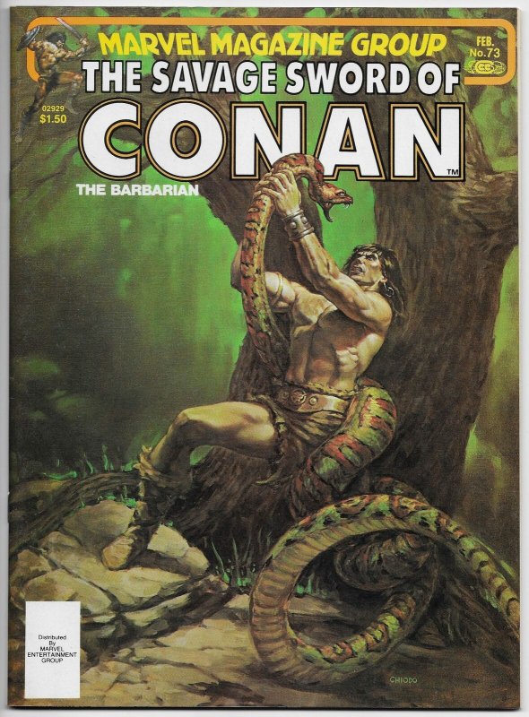 Savage Sword Of Conan Magazine #73 Chiodo Cvr | Buscema (Marvel, 1982) VF/NM