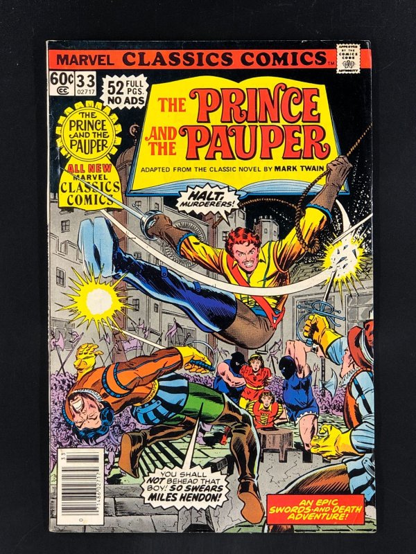 Marvel Classics Comics #33 (1978) The Prince and the Pauper