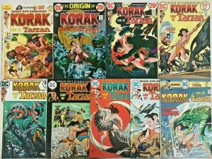 KORAK SON OF TARZAN#46-59 FN/VF LOT 1972 (9 BOOKS) DC BRONZE AGE COMICS