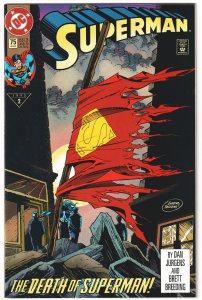 Superman #75 (1993) 1st printing,  Death of Superman