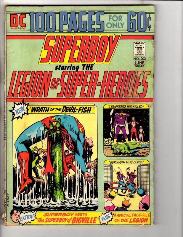 5 Superboy & The Legion Of Super-Heroes DC Comic Books #202 203 204 206 207 J273