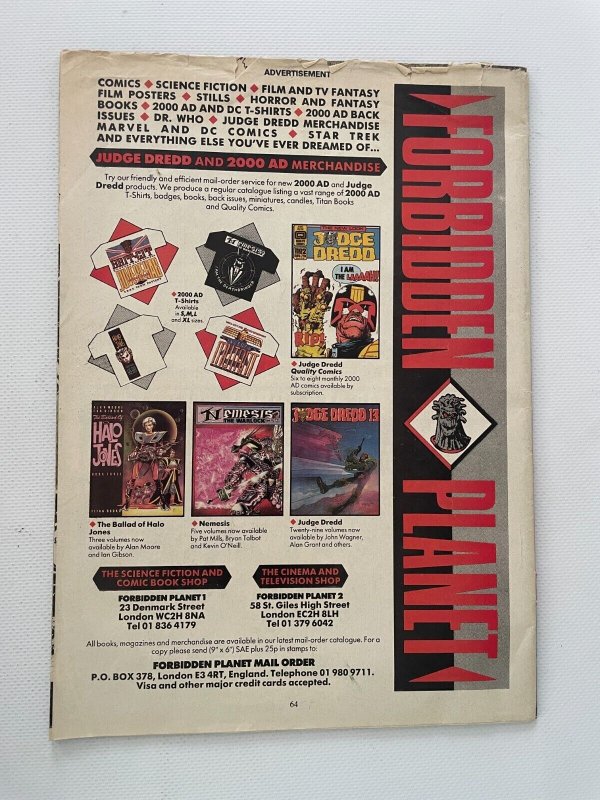 2000 AD Sci-Fi Special UK Comic Book Magazine The Future Is Now 3 J253