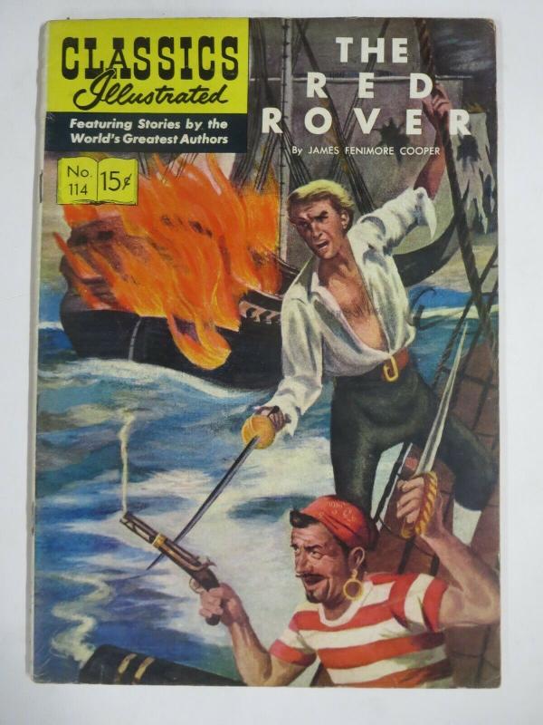 CLASSIC ILLUSTRATED #114 (G) THE RED ROVER (1ST Edition, HRO=115) Dec 1953