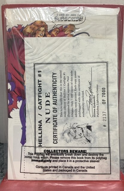 Hellina/Catfight Nude Cover (1995)