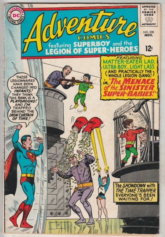 Adventure Comics #338 (Nov-65) VG/FN Mid-Grade Legion of Super-Heroes, Superboy