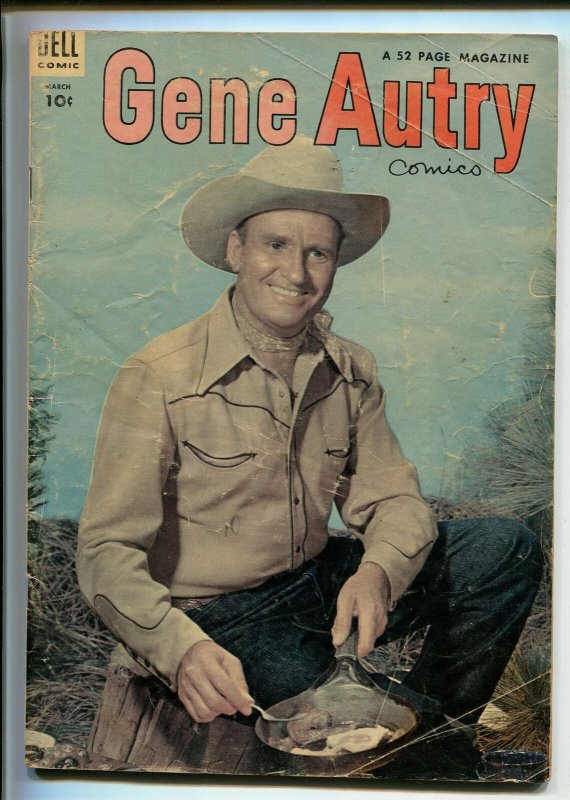 GENE AUTRY #85-1954-DELL-WESTERN-PHOTO COVERS-MOVIE-TV-fr/good