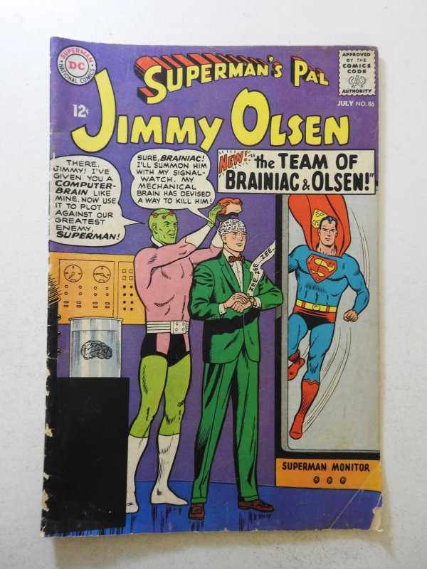 Superman's Pal, Jimmy Olsen #86 (1965) VG- Condition sticker interior fc