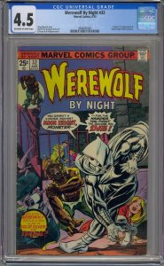 WEREWOLF BY NIGHT #32 CGC 4.5 1ST MOON KNIGHT