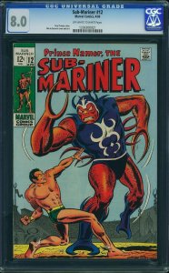 Sub-Mariner #12 (1969) CGC 8.0 VF