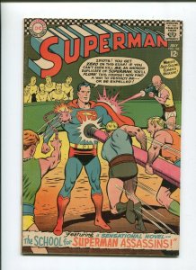 SUPERMAN #188 (6.5) THE SCHOOL FOR SUPER ASSASSINS!! 1966