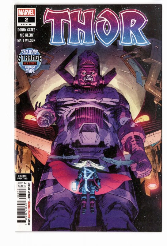 Thor #2 Fourth Print Cover (2020)
