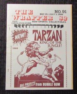 1990 THE WRAPPER Non-Sports Collectibles Fanzine #91 FN+ 6.5 Tarzan Cards