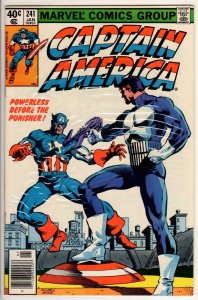 Captain America #241 Newsstand Edition (1980) 7.5 VF-