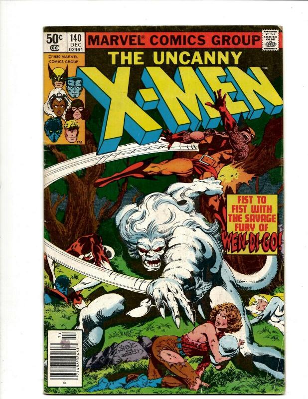 Uncanny X-Men # 140 FN- Marvel Comic Book Wolverine Wendigo Storm Cyclops DS4