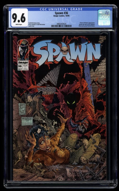Spawn #36 CGC NM+ 9.6 White Pages
